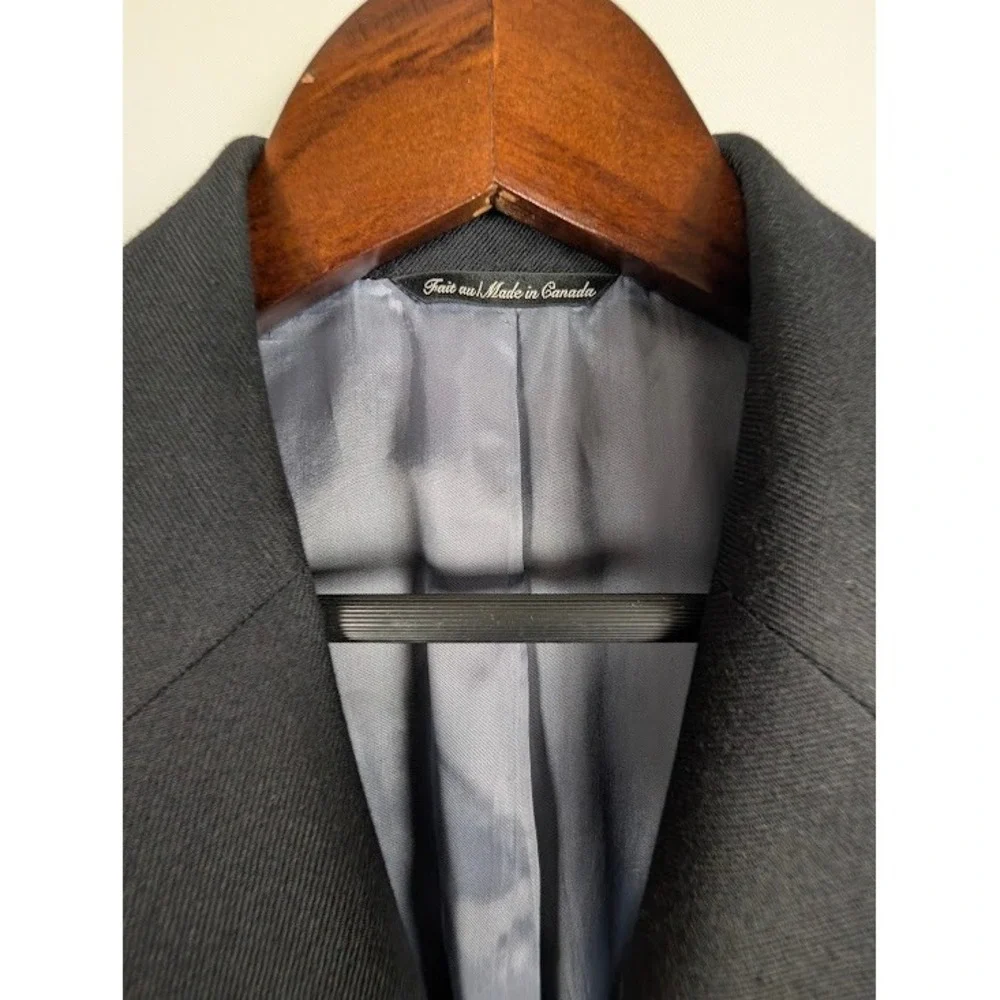 Jack Victor / Eli Thomas Cashmere Blazer Mens 42R Black 3-Button Wool Sport Coat